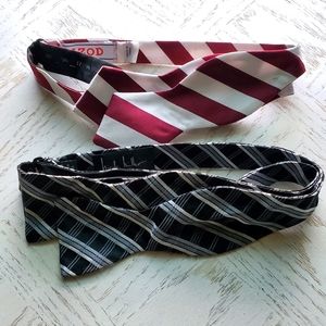 Izod Candycane & Nicole Miller Greystripe Bow Ties